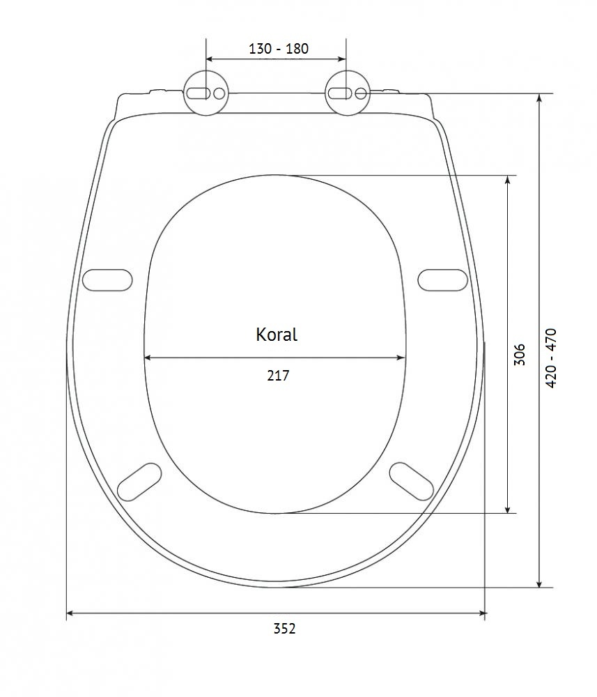 Сиденье для унитаза дюропласт размеры